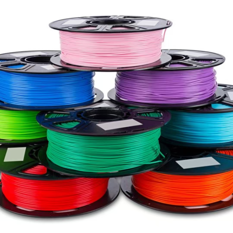 Multi-color PLA 3D printer filament spools for FDM printing applications