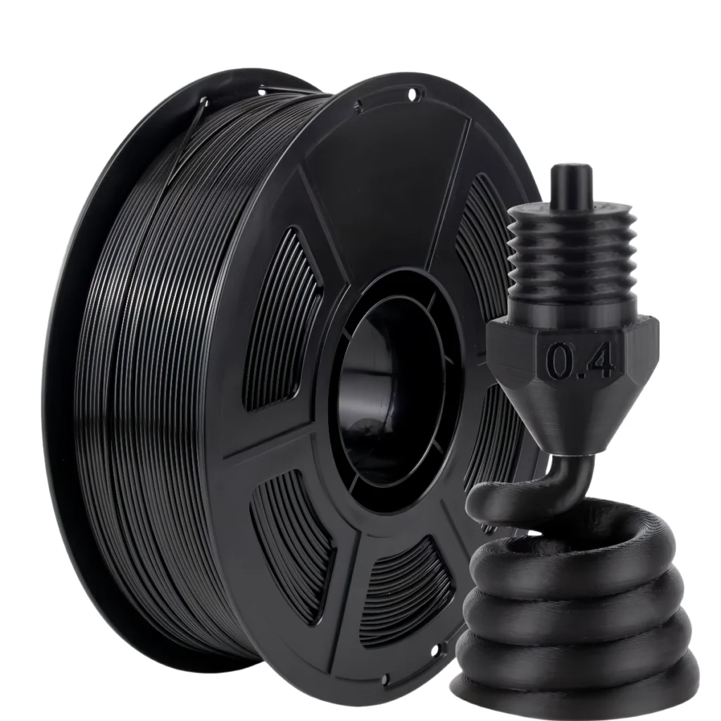 ABS ASA engineering 3D printing filament with industrial mechanical part model