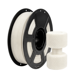 ASA-GF glass fiber reinforced ASA filament white spool with printed outdoor engineering component