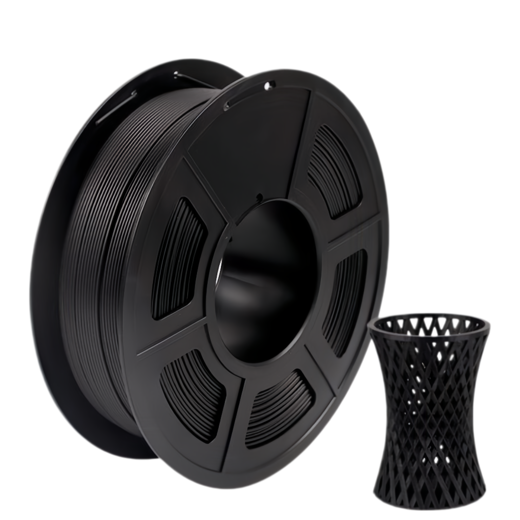 carbon fiber reinforced 3D printing filament with artistic vase model