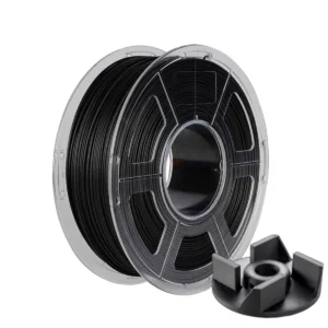 PA12-CF carbon fiber reinforced nylon filament black spool with printed engineering mechanical part
