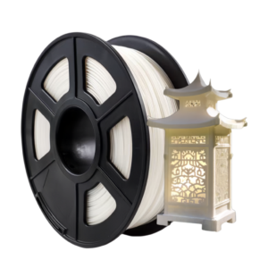 pa6-66-3d-printing-filament-classic-lamp PA6-66 nylon filament white spool with printed classical lamp decorative model