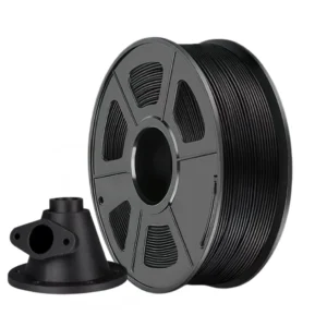 PET-GF carbon fiber reinforced PET 3D printer filament black spool with printed engineering mechanical part