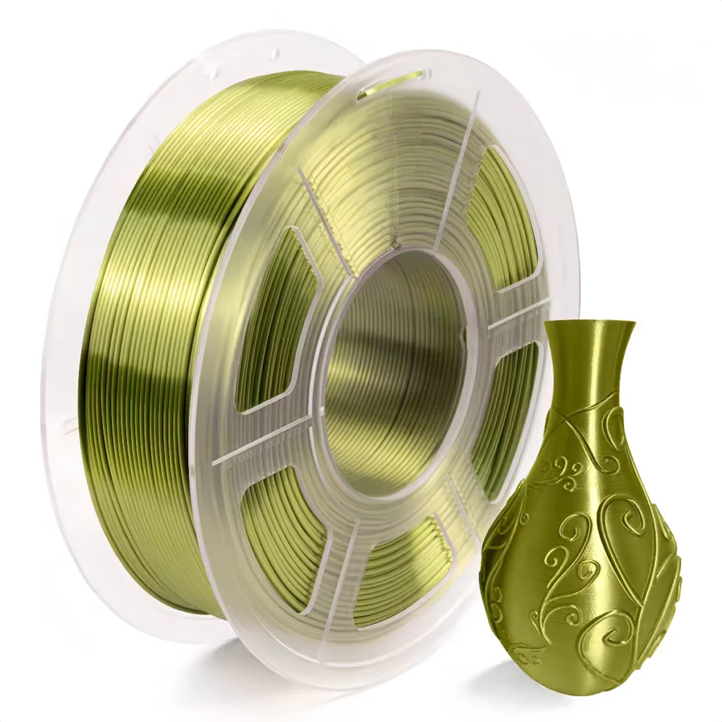 PLA 3D printing filament with decorative vase model