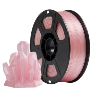 crystal single color PLA model with transparent crystal design