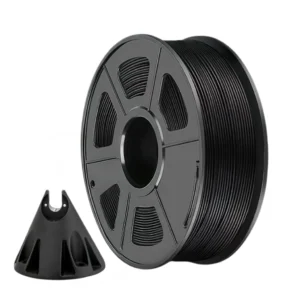 PPS-CF high temperature carbon fiber PPS 3D printer filament black spool with printed engineering industrial part