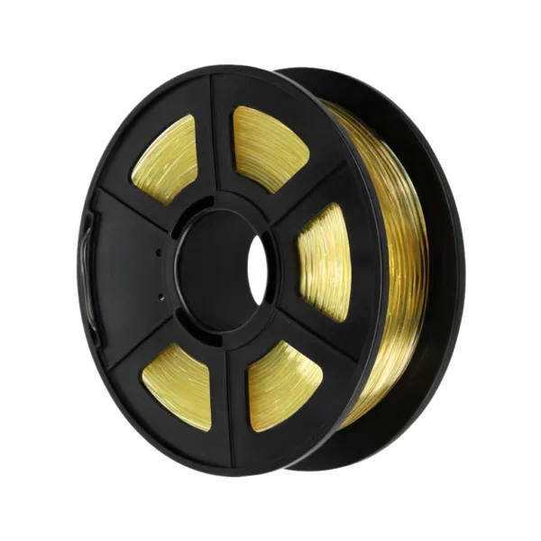 PVA water soluble support 3D printer filament dark gold spool