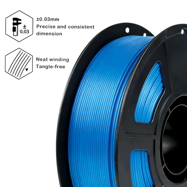 Bright Blue PLA+ Filament 1.75mm 1kg – Impact Resistant PLA+ with Vibrant Color Retention for Character Figurines & Toy Prototyping (Wholesale OEM/ODM)