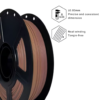 Premium Matte PLA Tricolor 1.75mm – Brown/Gold Gradient Effect Spool 1kg for Detailed Miniatures | OEM/ODM Bulk Supply
