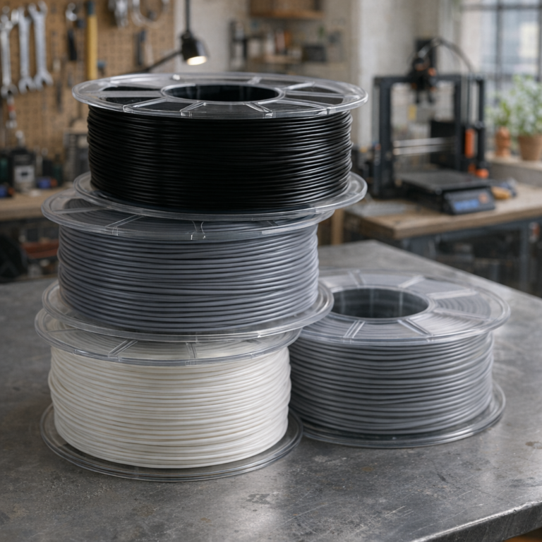 High temperature engineering 3D printing filament spools including PEEK PC PEI Ultem for industrial aerospace automotive applications