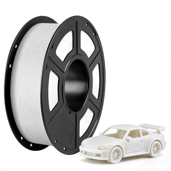 White PLA+ Filament 1.75mm 1kg – Toughened PLA with High Detail Resolution for Architectural Models & Functional Parts (Bulk OEM/ODM)